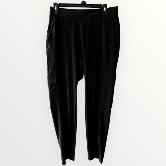 atletha Pants - Athleta Black Brooklyn Cargo High Rise Tapered Pants - Size 8